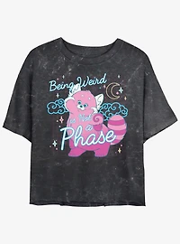 Turning Red Being Weird Mineral Wash Womens Crop T-Shirt