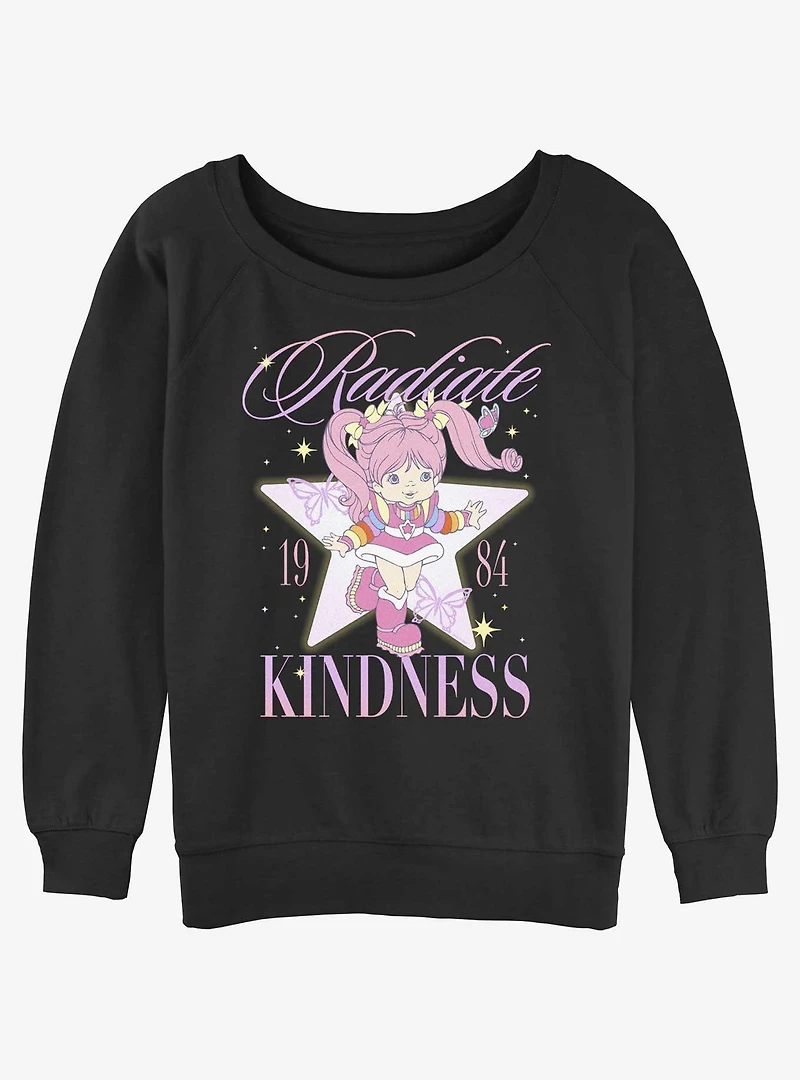 Rainbowbrite Tickled Pink Womens Slouchy Sweatshirt