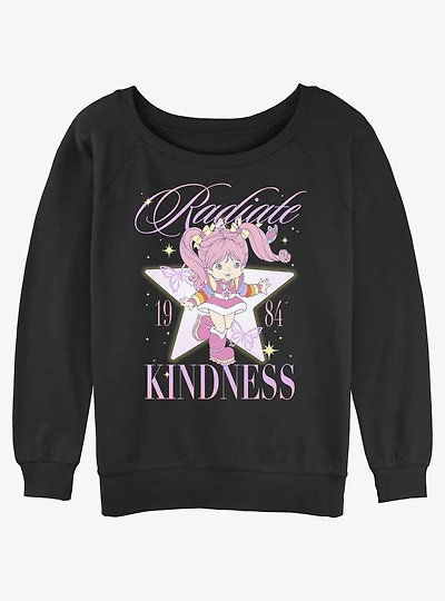Rainbowbrite Tickled Pink Womens Slouchy Sweatshirt