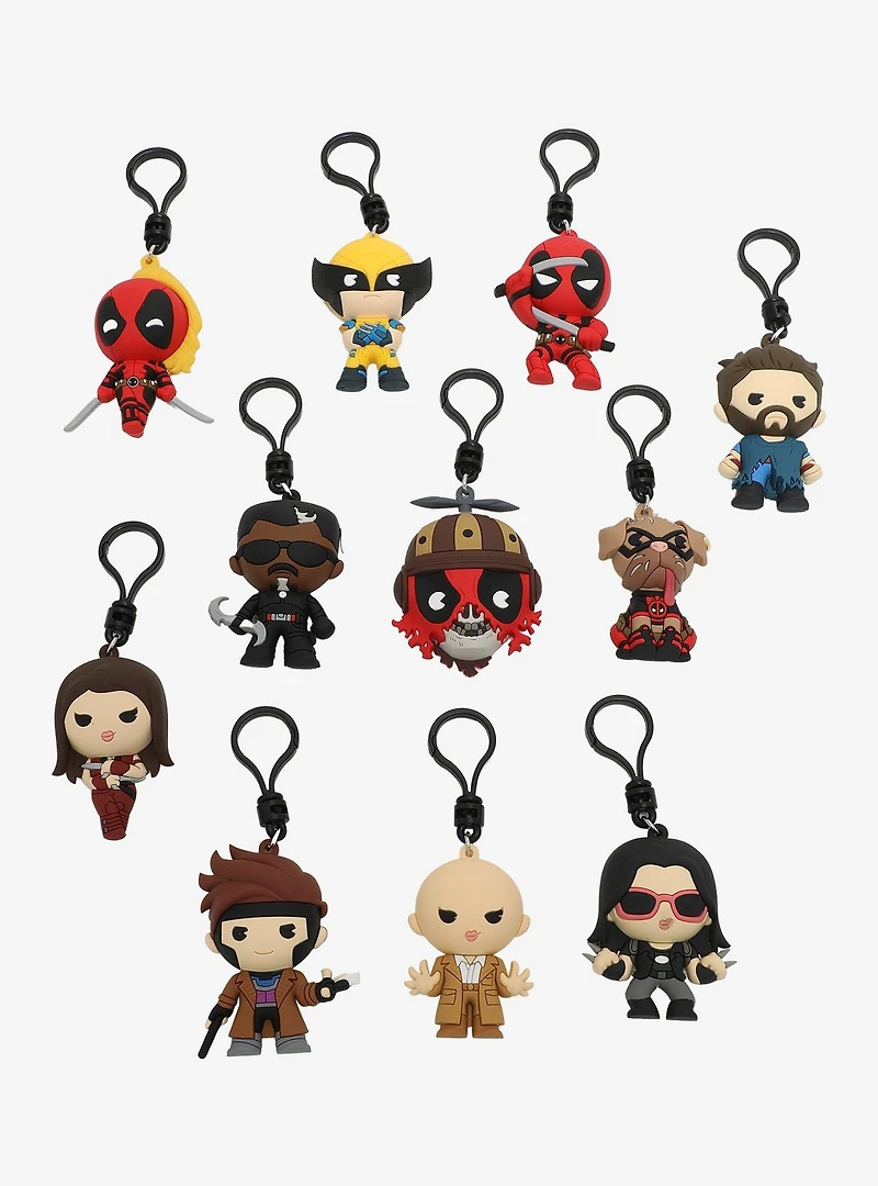 Marvel Deadpool & Wolverine Characters Blind Bag Figural Bag Clip