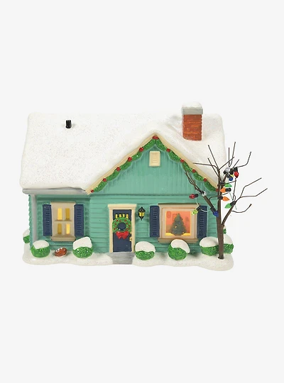 Peanuts Village Blue House on James Street Figure