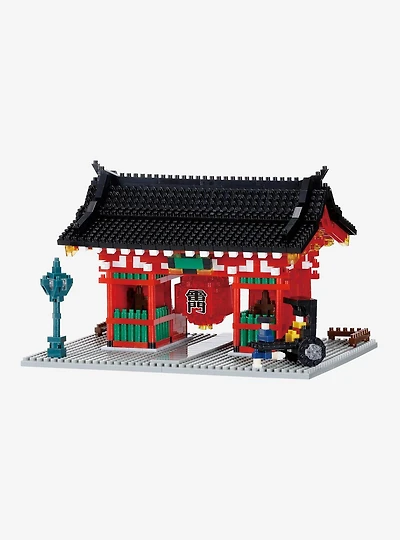 Kawada World Famous Buildings Nanoblock Kaminarimon Build Set (Ver. 2)