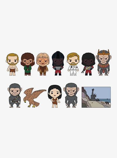 Planet of The Apes Characters Blind Bag Figural Bag Clip