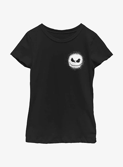 Disney The Nightmare Before Christmas Jack Splatter Pocket Youth Girls T-Shirt