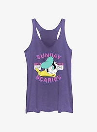 Disney Donald Duck Sunday Scaries Womens Tank Top