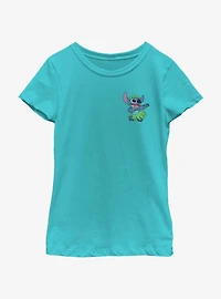 Disney Lilo & Stitch Big Hula Pocket Youth Girls T-Shirt
