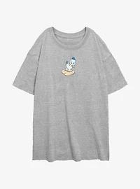 Disney Hercules Little Pegasus Guy Womens Oversized T-Shirt