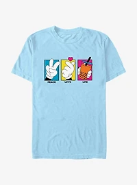 Disney Mickey Mouse Peace Love Life T-Shirt