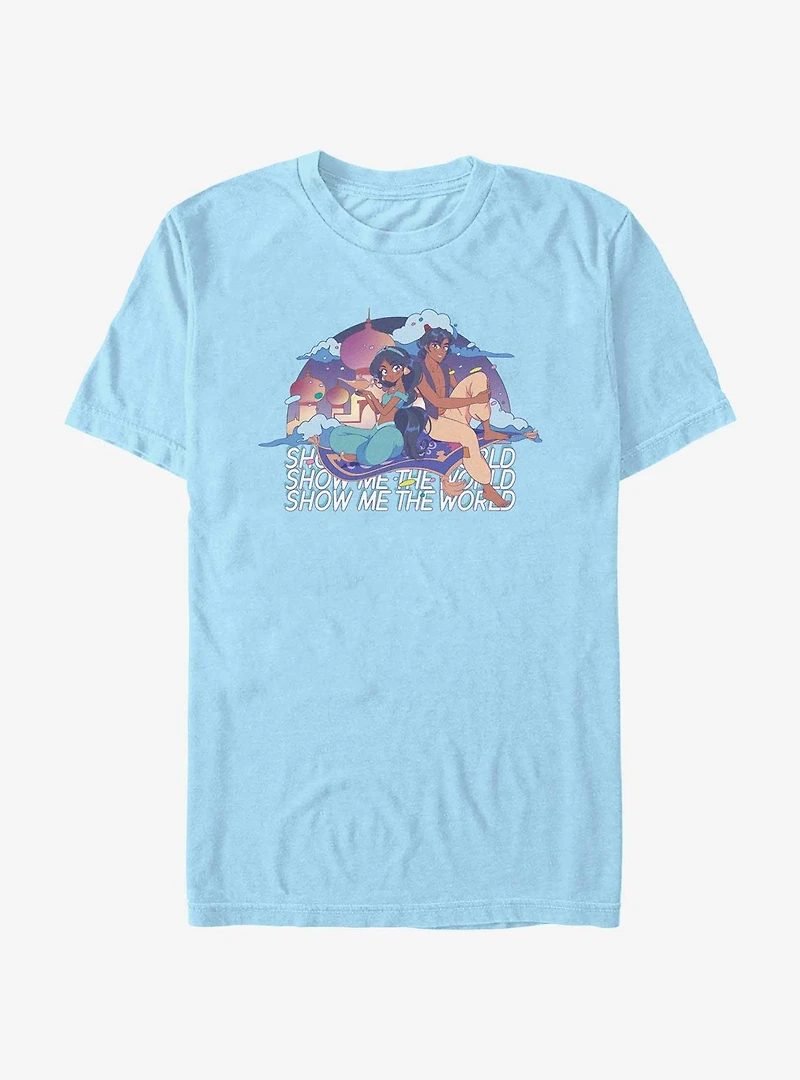 Disney Aladdin Show Me The World Manga T-Shirt
