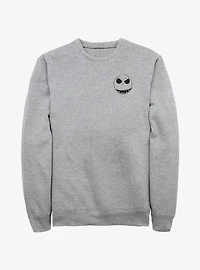 Disney The Nightmare Before Christmas Jack Face Outline Pocket Sweatshirt