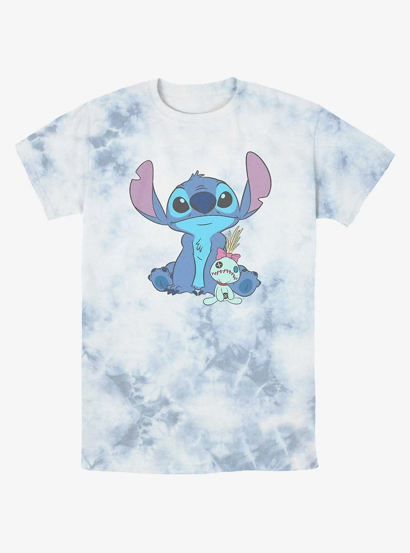 Disney Lilo & Stitch And Scrump Sit Tie-Dye T-Shirt