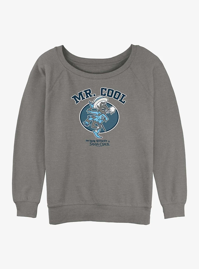 A Year Without Santa Cool Collegiate Womens Slouchy Sweatshirt