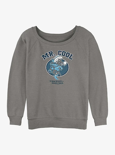 A Year Without Santa Cool Collegiate Womens Slouchy Sweatshirt