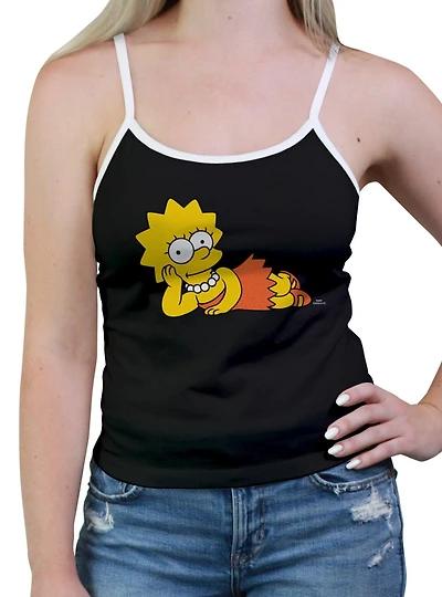 The Simpsons Lisa Laying Down Womens Cami
