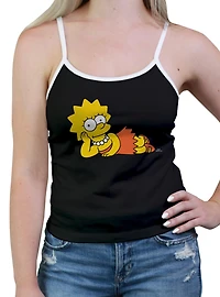 The Simpsons Lisa Laying Down Womens Cami
