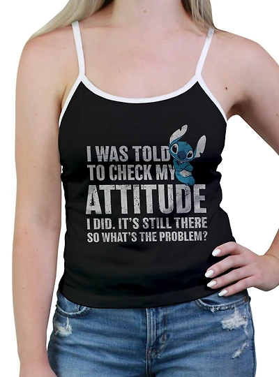 Disney Lilo & Stitch Attitude Check Womens Cami