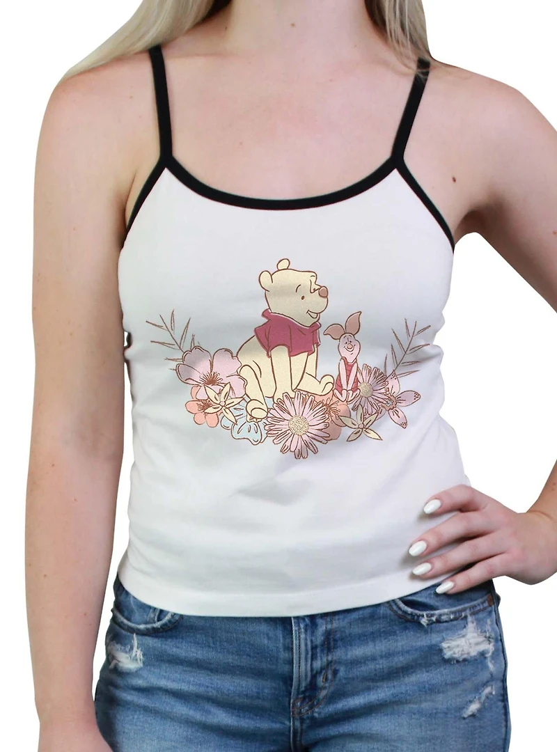 Disney Winnie The Pooh Piglet Floral Womens Cami