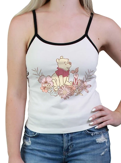 Disney Winnie The Pooh Piglet Floral Womens Cami