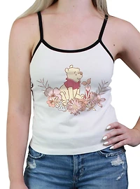 Disney Winnie The Pooh Piglet Floral Womens Cami