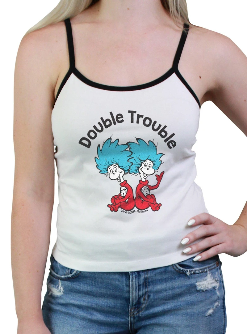 Dr. Seuss Cat The Hat Double Trouble Thing 1 & 2 Womens Cami