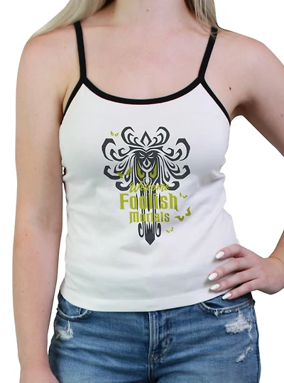 Disney The Haunted Mansion Welcome Foolish Mortals Womens Cami