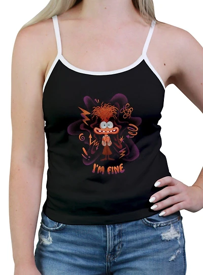 Disney Pixar Inside Out 2 Anxiety I Am Fine Womens Cami