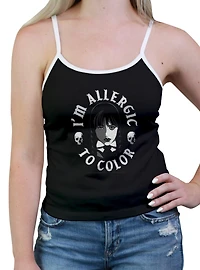 Wednesday Allergic To Color Womens Cami