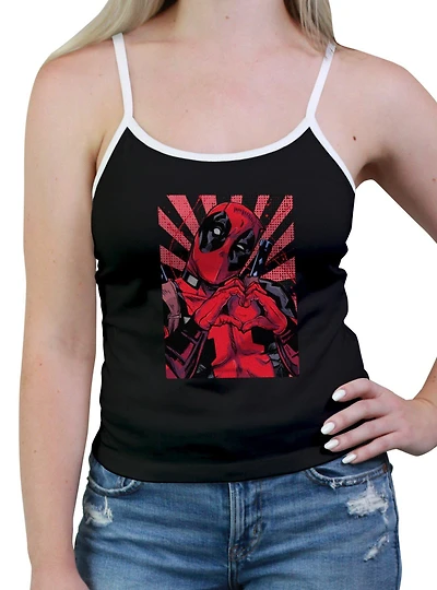 Marvel Deadpool Close Heart Pool Womens Cami