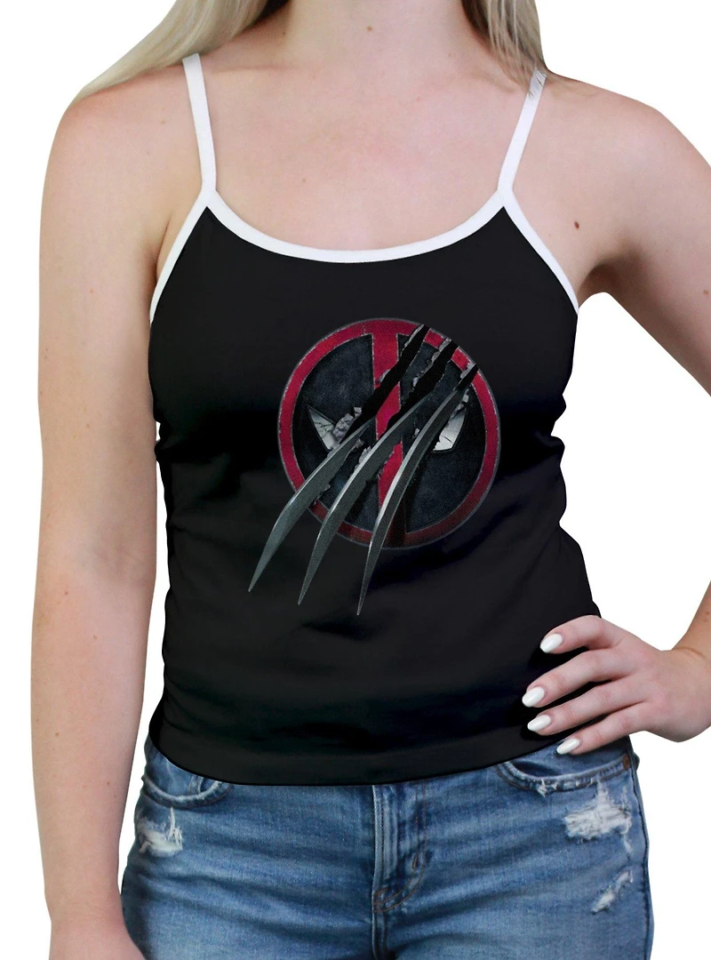 Marvel Deadpool & Woverine Claw Logo Womens Cami