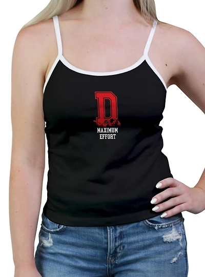 Marvel Deadpool Varsity Letter Maximum Effort Womens Cami