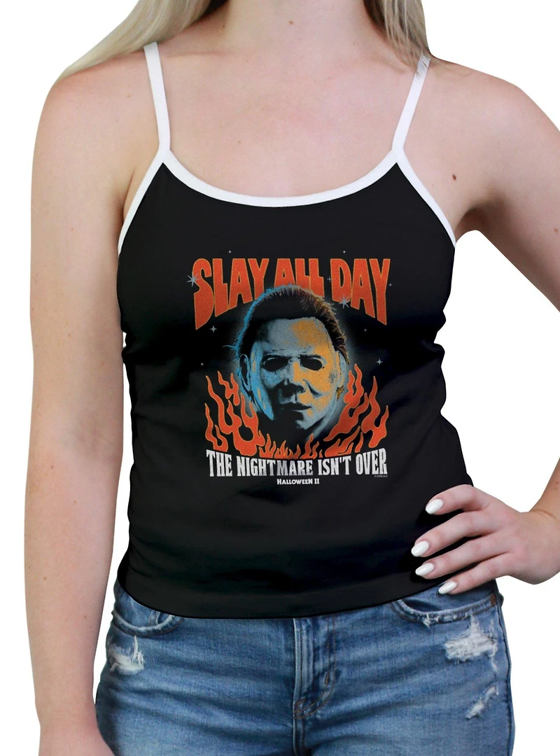 Halloween II Slay All Day Womens Cami