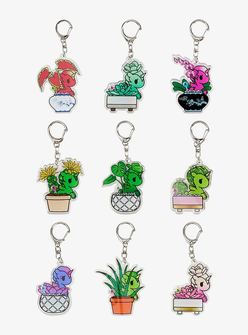 tokidoki Botanical Unicorno Blind Box Acrylic Keychain