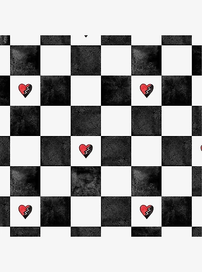 Disney Descendants: The Rise of Red Rebel at Heart Checker Peel & Stick Wallpaper