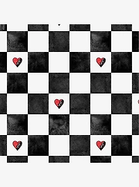 Disney Descendants: The Rise of Red Rebel at Heart Checker Peel & Stick Wallpaper