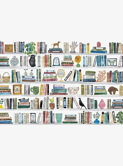 Library Peel & Stick Wall Mural