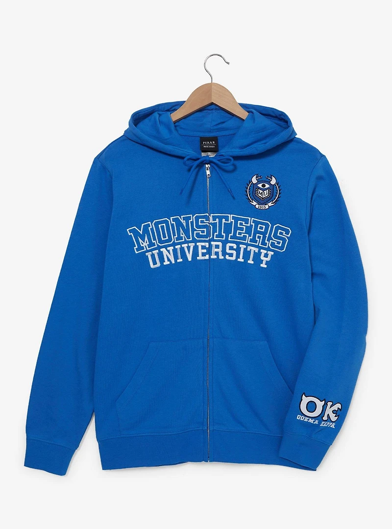 Disney Pixar Monsters University Logo Zippered Hoodie