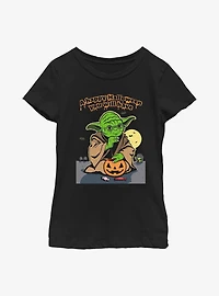 Star Wars Yoda Happy Halloween Youth Girls T-Shirt