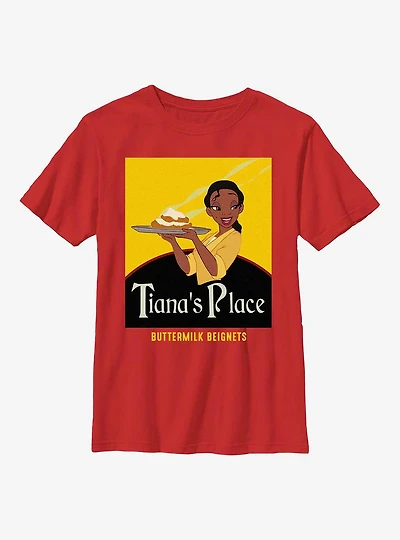 Disney Princesses Tiana Beignets Youth T-Shirt