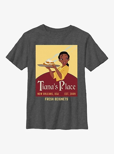 Disney Princesses Tianas Place Beignets Youth T-Shirt