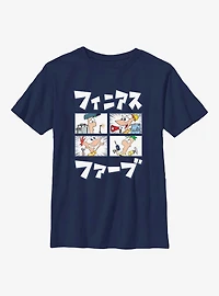 Phineas And Ferb Team 4Boxes Youth T-Shirt