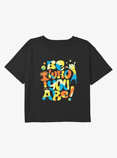 Inside Out 2 Be Who You Are Youth Girls Boxy Crop T-Shirt