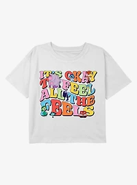 Inside Out 2 Feel Everything Youth Girls Boxy Crop T-Shirt