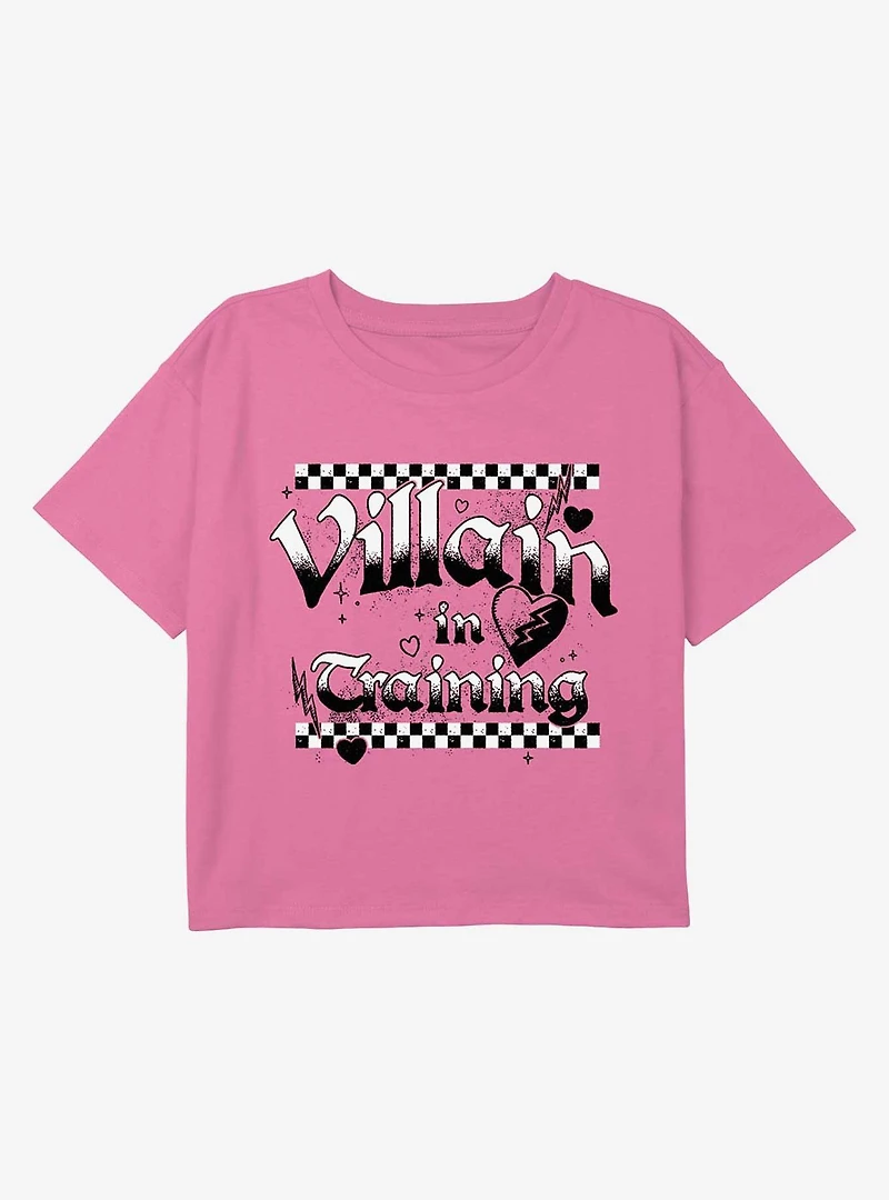 Descendants Villain Punk Youth Girls Boxy Crop T-Shirt