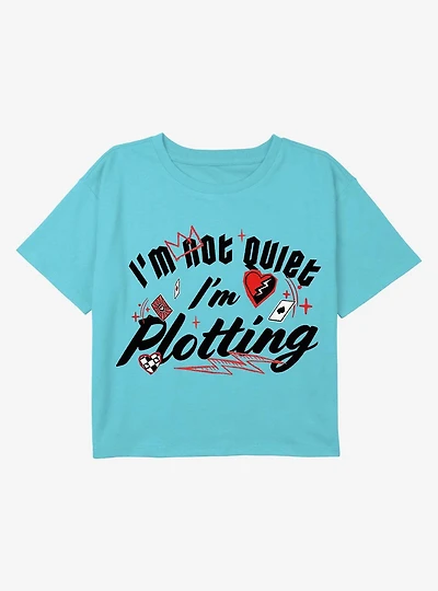 Descendants Plotting Youth Girls Boxy Crop T-Shirt