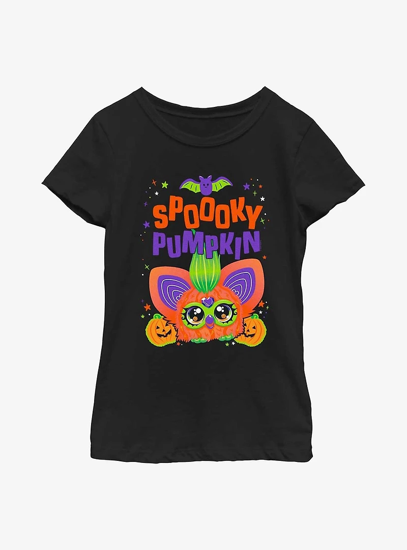 Furby Spooky Pumpkin Youth Girls T-Shirt
