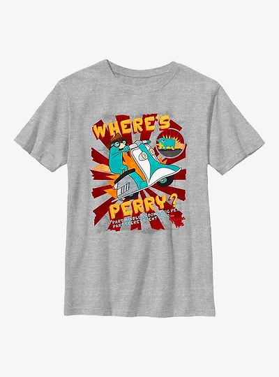Phineas And Ferb Perry On The Go Youth T-Shirt