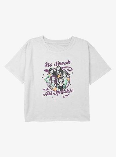 Disney Princesses All Treats Youth Girls Boxy Crop T-Shirt