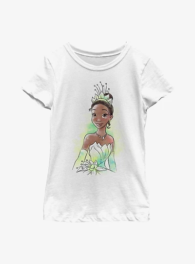 Disney Princesses Tiana Sketch Youth Girls T-Shirt