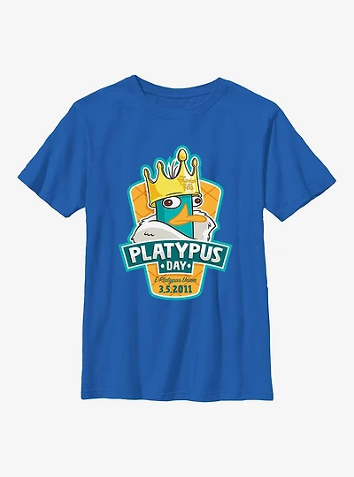 Phineas And Ferb Platy Day Youth T-Shirt