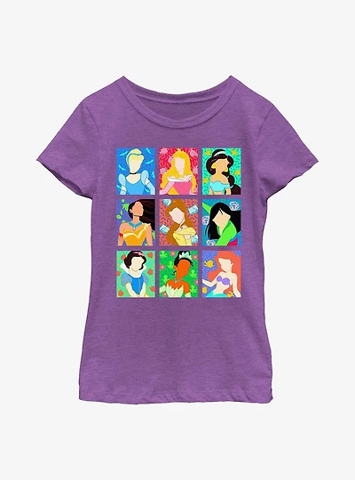 Disney Princesses Princess 9 Panels Youth Girls T-Shirt